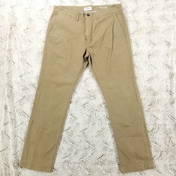 Goodfellow co Pants Mens 36×32 Brown Hennepin Chino Slim Flat front - Picture 1 of 10